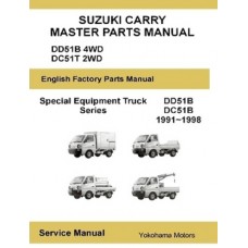 Suzuki Carry Truck Special Equipment Master Parts Manual DD51B DC51C