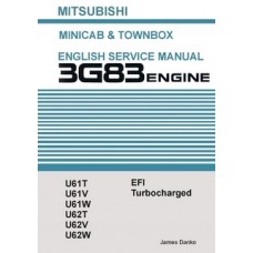 Mitsubishi Minicab U61T, U62T, U62T, U62V 3G83 Engine Overhaul Manual 